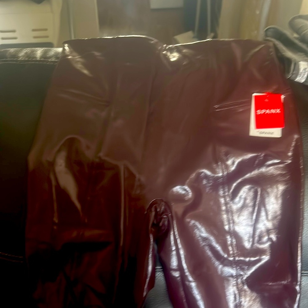 Spanx Ruby Faux Patent Leather Leggings